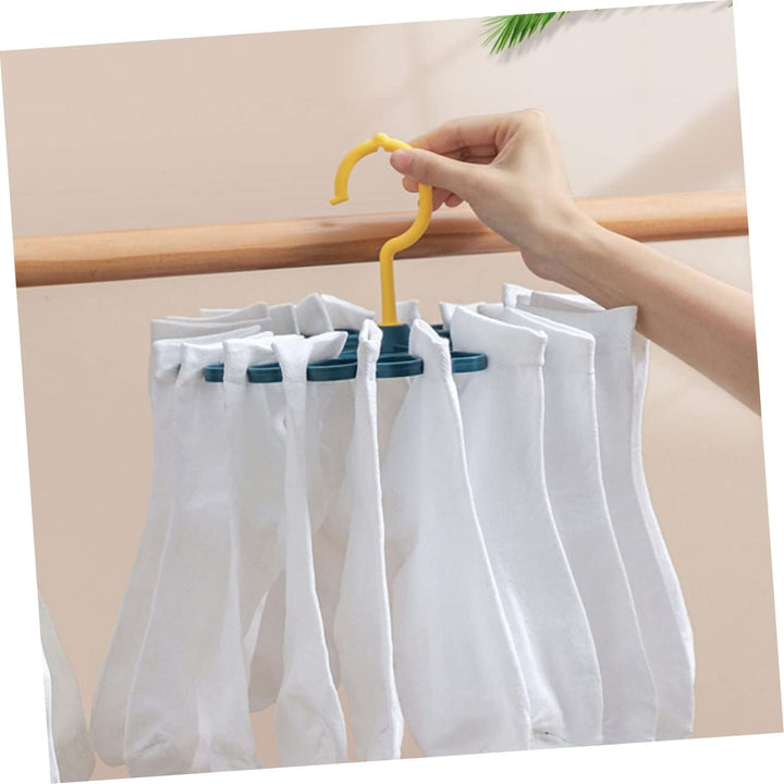MAGICLULU Winddichter Sockenhalter für Männer Stoppersocken mit Rostfreiem Pp Material 2 Stück Multi