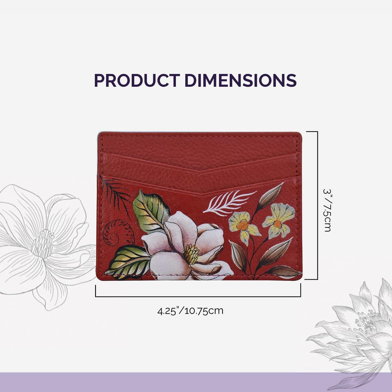 Anuschka Damen Credit Card Case Kartenhalter Einheitsgrösse Crimson Garden, Einheitsgrösse Crimson G