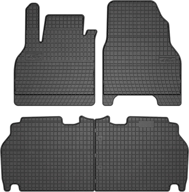 M MOTOS Gummimatten Auto Fussmatte passt für Renault Kangoo II 2007-2021 Verbessern Sie Ihren Reisek