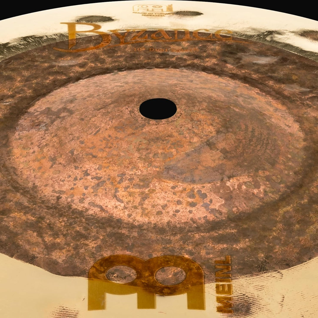 Meinl Cymbals Byzance Dual Splash 10 Zoll (Video) Schlagzeug Becken (25,40cm) B20 Bronze, Naturbelas