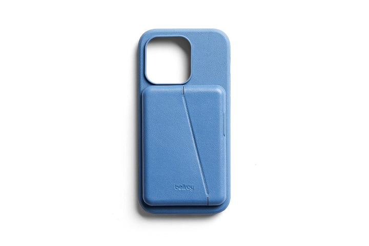 Bellroy Mod Hülle + Brieftasche für iPhone 14 Pro - (Leder-Handyhülle, Slim Card Holder) - BlueDaze,