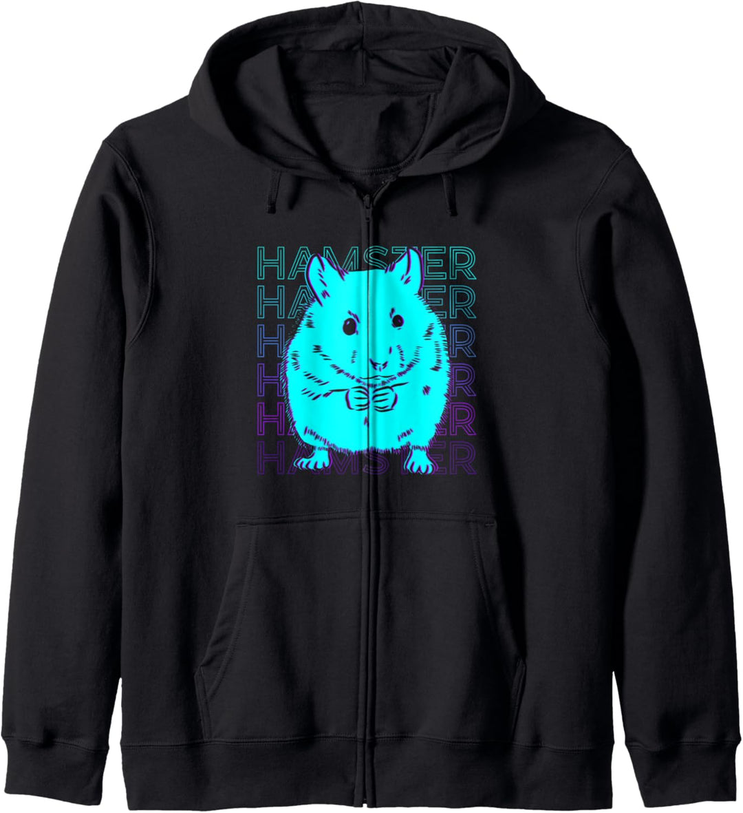 Hamster Retro Kapuzenjacke