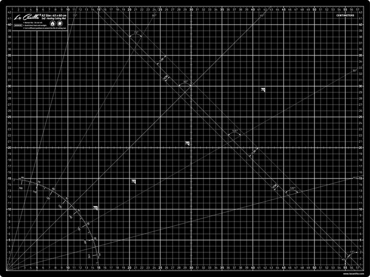 La Canilla Schneidematte A2 Selbstheilend (60x45 cm - 24x18") Cutting Mat Schneideunterlage für Bast