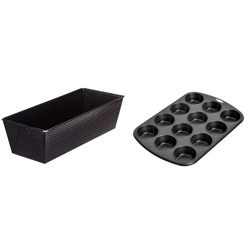 Kaiser Classic Backform Kastenform 35,5 x 15,5 x 10 cm & 646206 Inspiration Muffinform Blech für 12