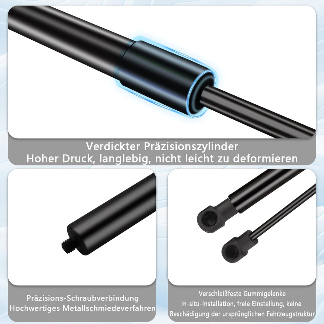 Koaudb 2Pcs Gasfeder Heckklappendämpfer für Mercedes-Benz CLK Cabriolet (A209)-Verdeck Gasdruckdämpf