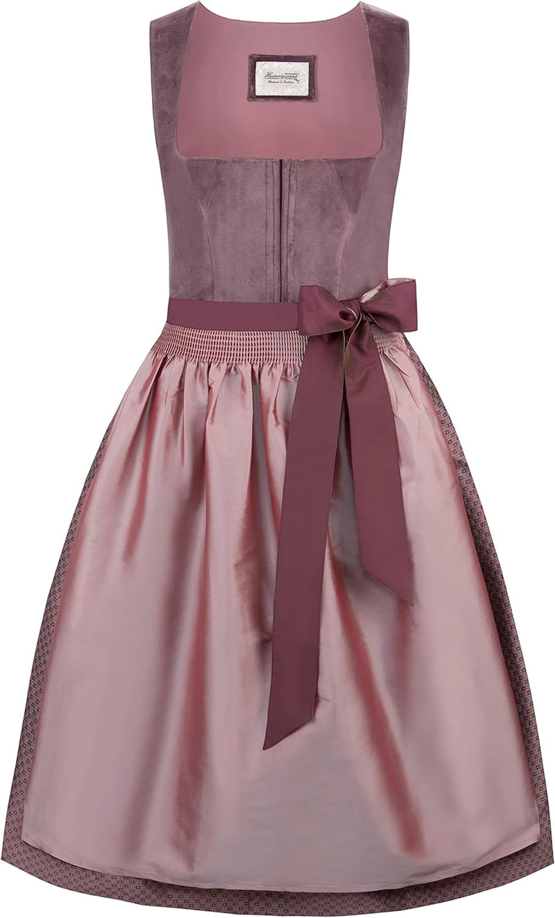 Stockerpoint Damen Dirndl Malve Kleid für besondere Anlässe 44 Aubergine, 44 Aubergine