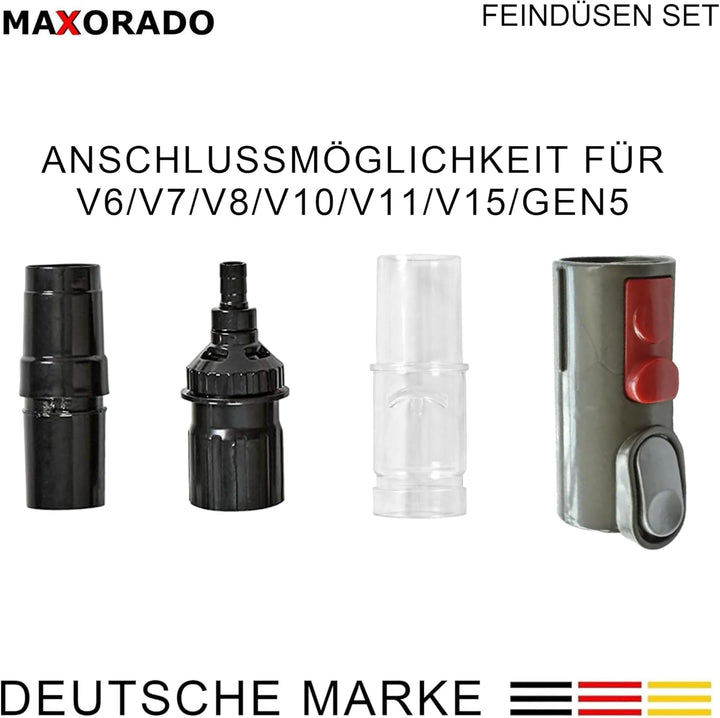 Mini Düsen Set für Staubsauger kompatibel mit Dyson V7 V8 V10 V6 DC34 DC35 DC59 DC62 DC26 DC29 DC31