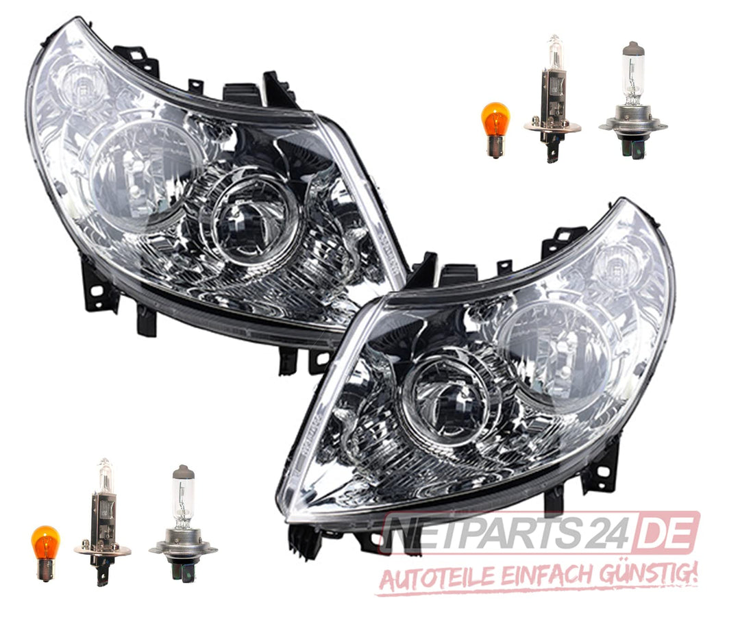Johns, Scheinwerfer Satz passend für Fiat Ducato Scheinwerf. Set 250 01/11-05/14 inkl. Leuchtmit. li