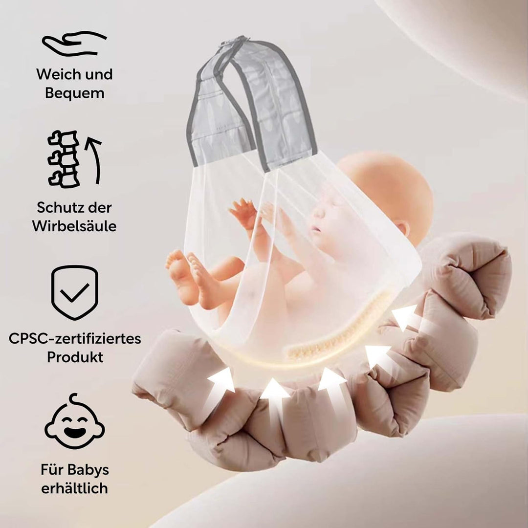 Tragetuch Baby &amp; Seitentrage - Ergonomische Hüfttrage für Baby &amp; Kleinkind mit Hüftsitz, ASTM Zertif