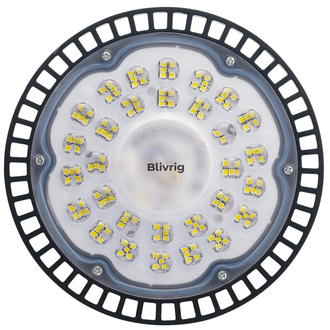 Jefedana 200W LED Strahler Industrielampe, UFO LED Werkstattlampe IP65 LED High Bay Licht, UFO LED W