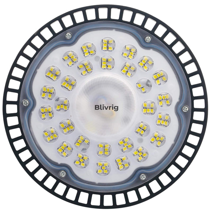 Jefedana 200W LED Strahler Industrielampe, UFO LED Werkstattlampe IP65 LED High Bay Licht, UFO LED W
