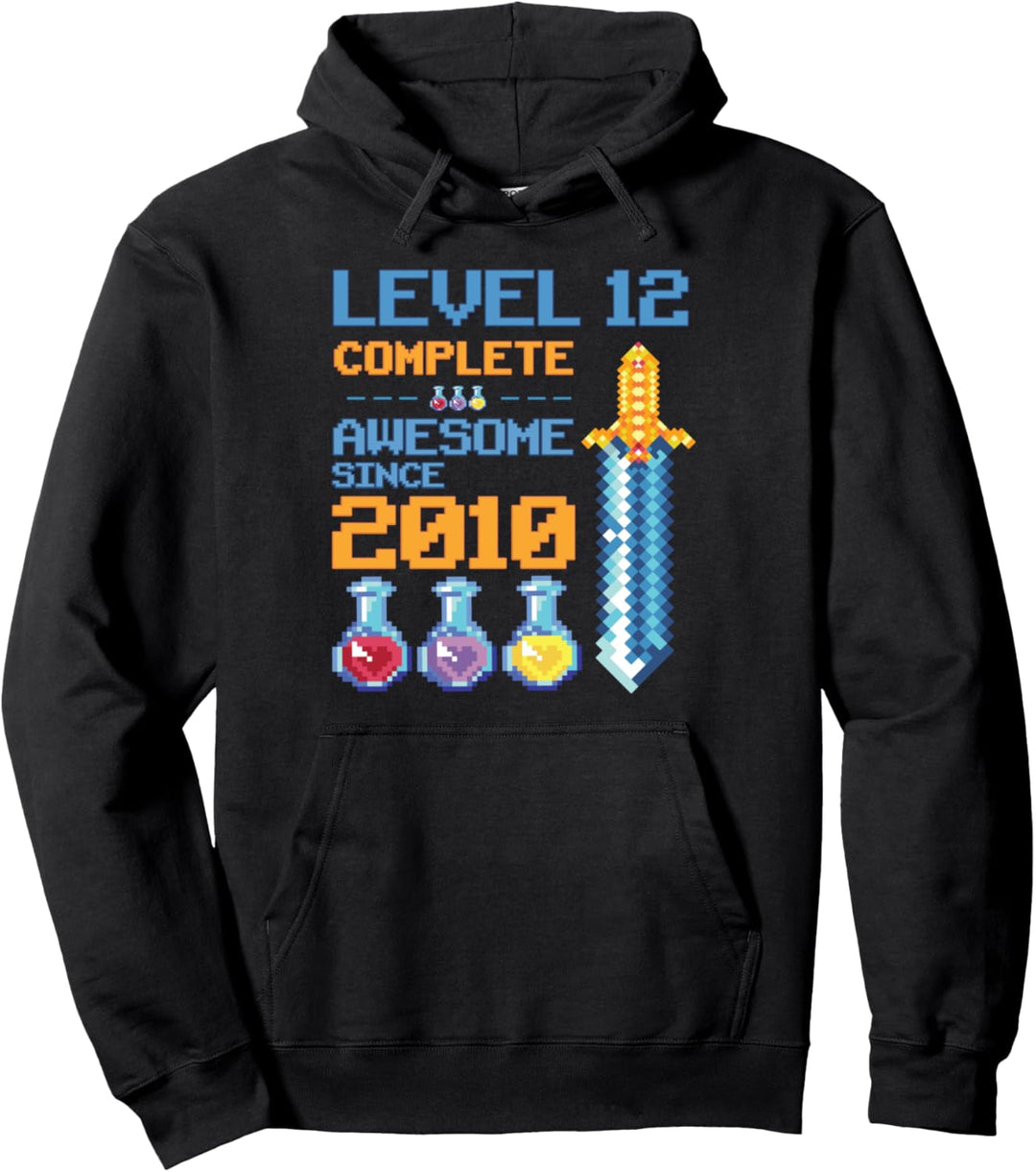 Videospiel Level 12 Unlocked 12. Geburtstag Party Retro Boys Pullover Hoodie