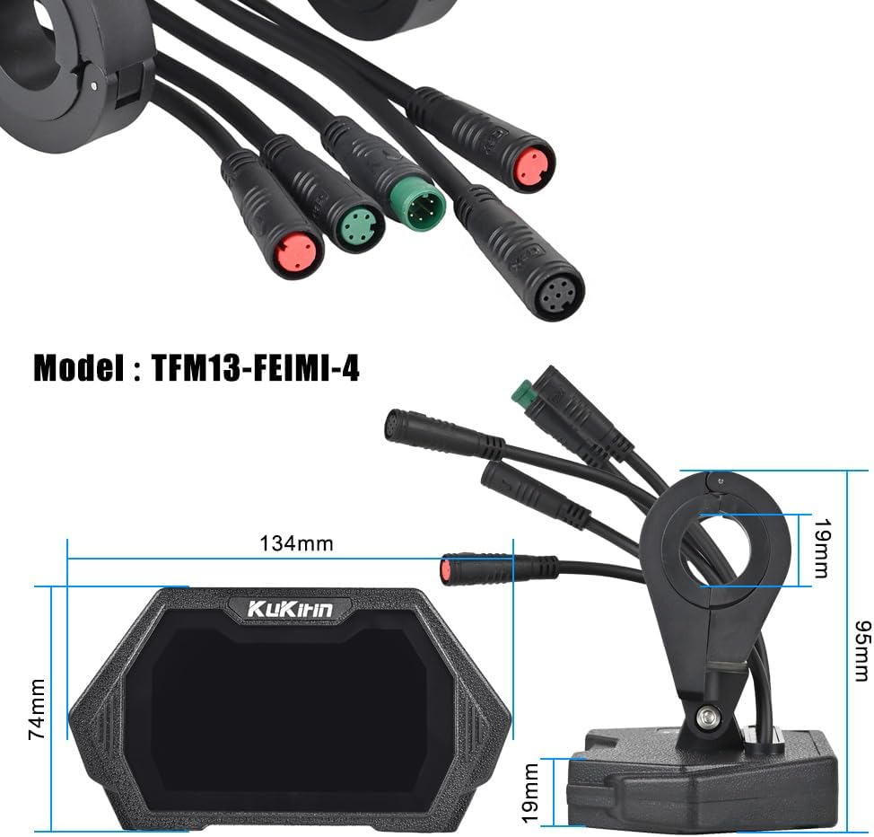 Anzeigetafel für Kugoo Kukirin G2 Pro/G2 Max mit LCD-Zählerbildschirm TFM13-FEIMI-4 Instrument, Ersa