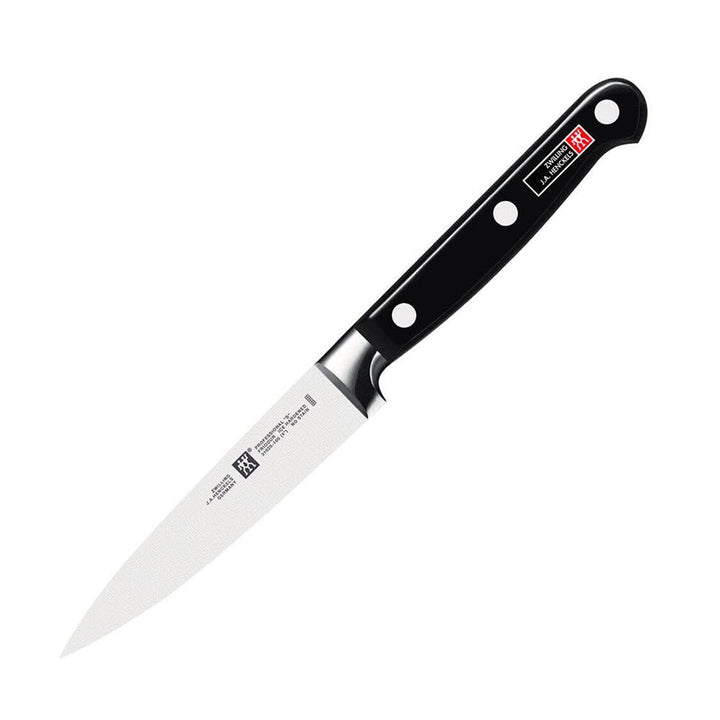 ZWILLING Professional S Spick- & Garniermesser, Klingenlänge 10cm, Kunststoffgriff mit Nieten, schwa