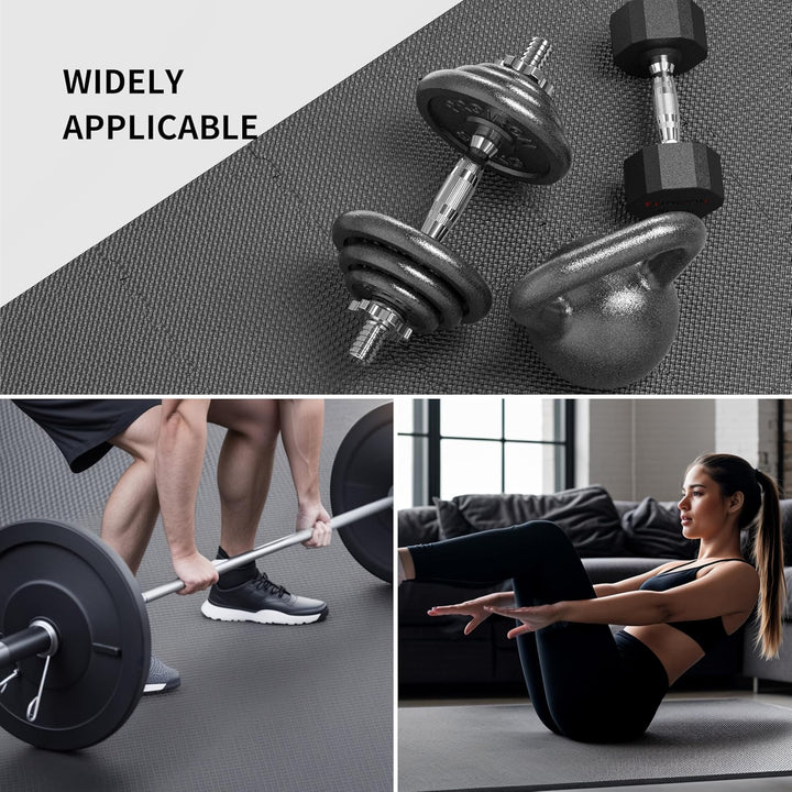 PROIRON Bodenschutzmatte Fitness Dicke 1cm, 30x30cm Puzzlematte Boden, Schutzmatten Fitness Unterleg