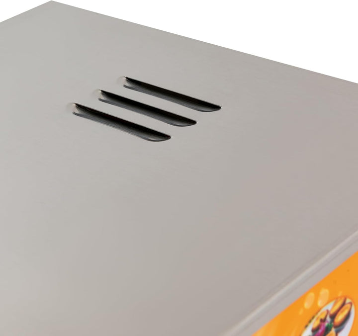 Warmhaltevitrine Speisenwärmer, 800W Kommerzieller Speisenwärmeschrank - Temperaturbereich (30-85℃)