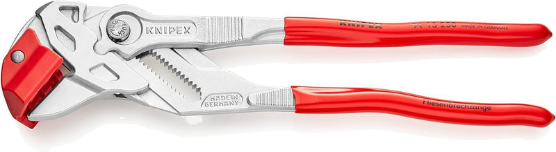 Knipex Fliesenbrechzange verchromt, mit Kunststoff überzogen 250 mm 91 13 250