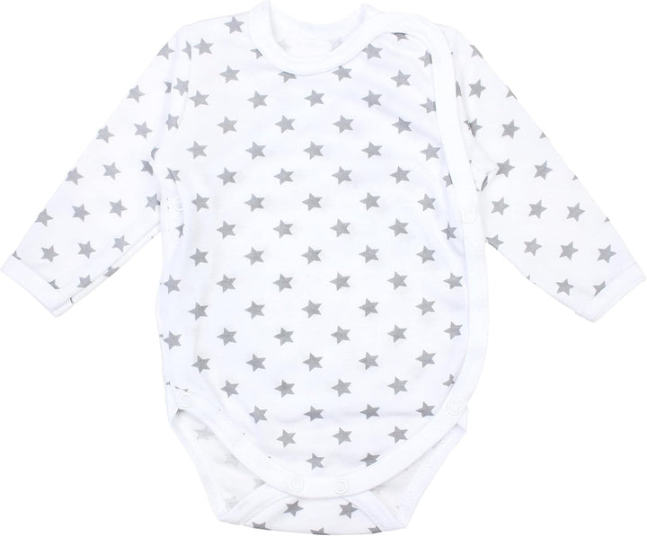 TupTam Baby Body Langarm – Wickelbody Langarm für Jungen & Mädchen, 5er Pack, 100% Baumwolle, OEKO-T