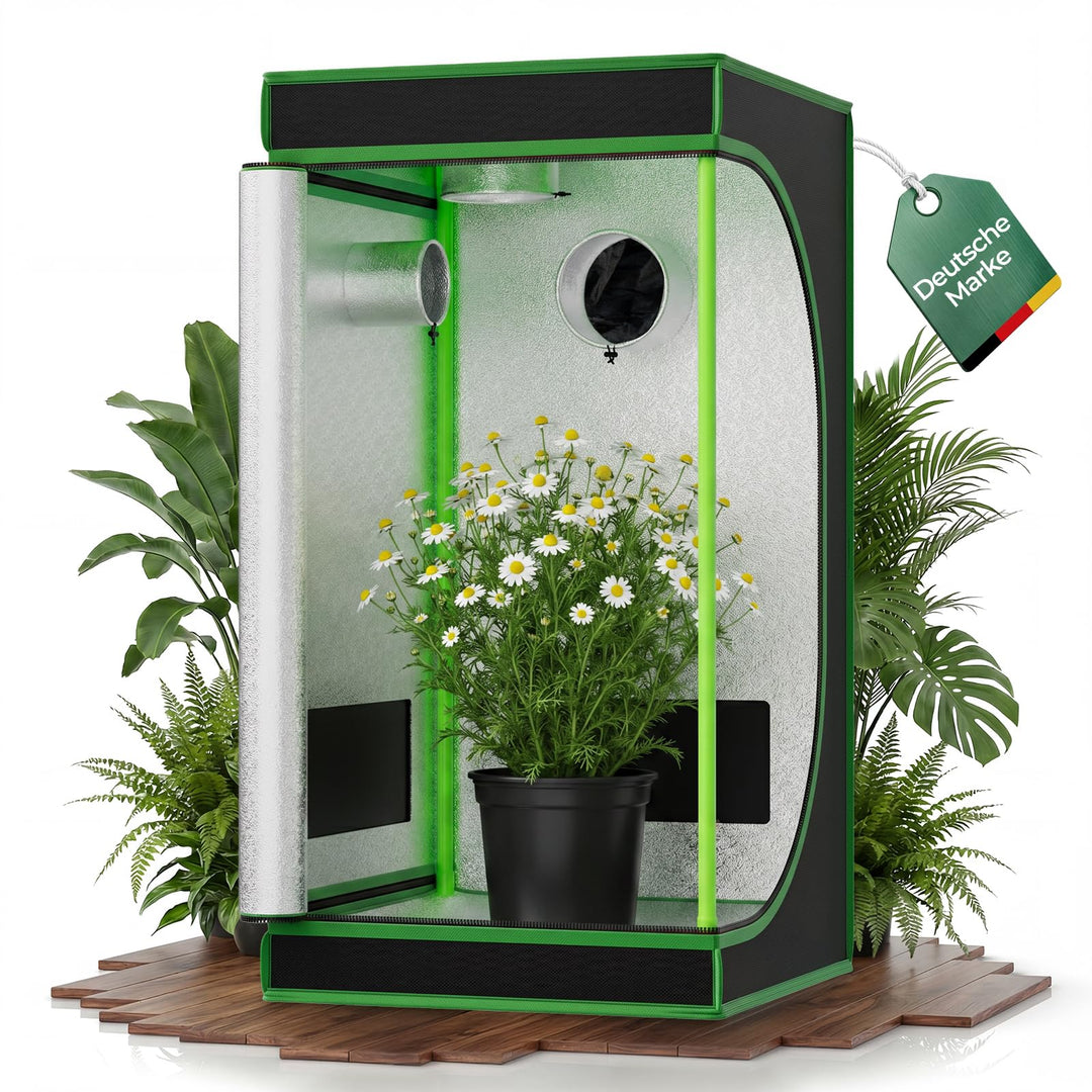 Kingpower Grow Box Grow Zelt für Pflanzen Growbox Gewächshaus Garten Anzucht Mini Gemüse Kräuter Sch
