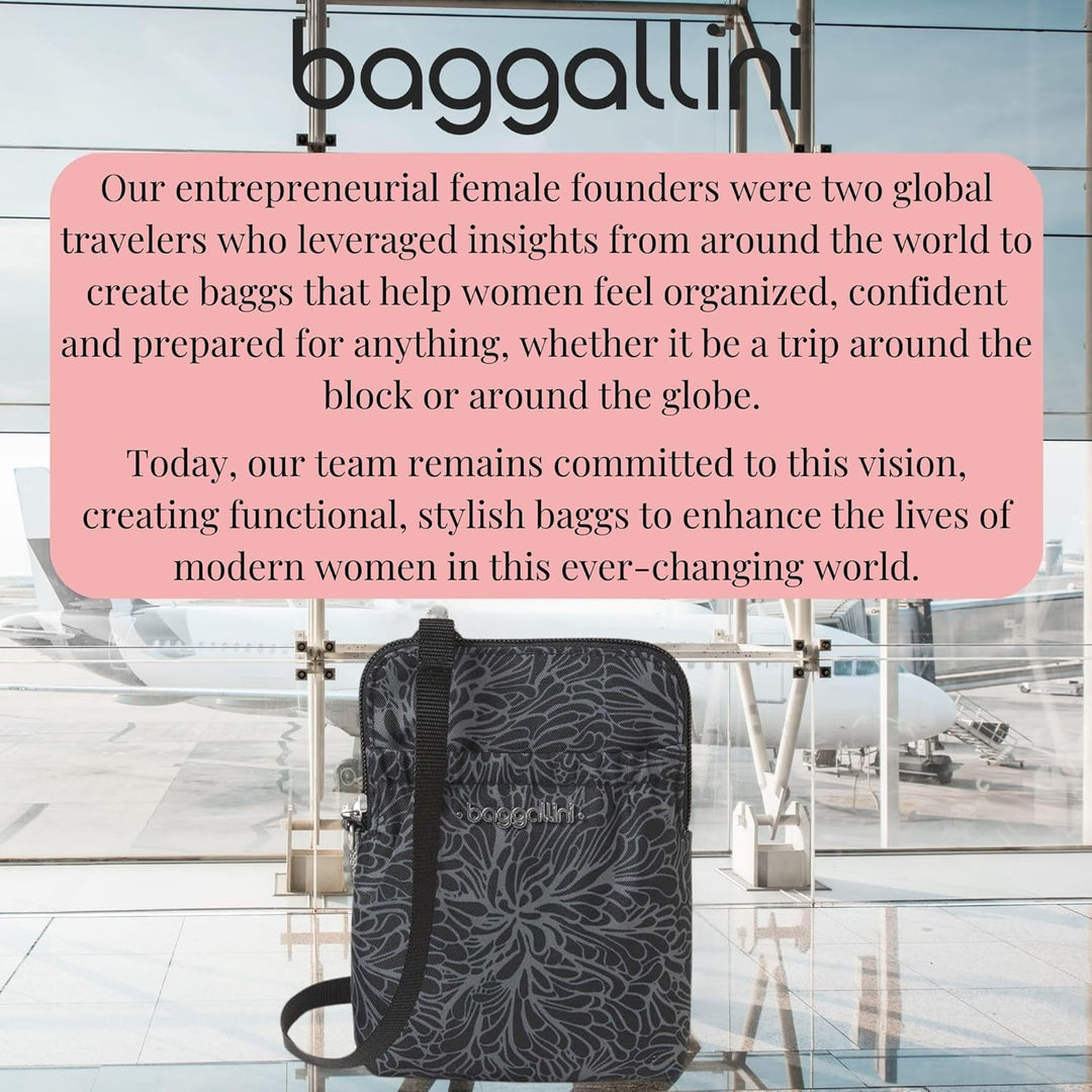 Baggallini Rfid Bryant Pouch Rfid Bryant Pouch Midnight Blossom, Midnight Blossom
