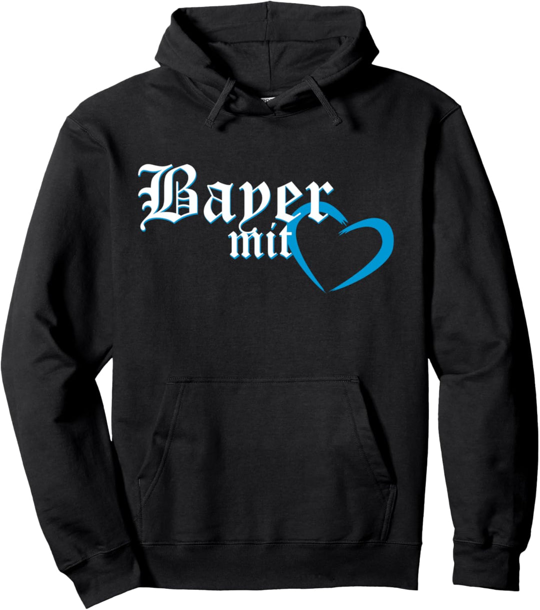 Bayern Bayer mit Herz Deutschland Pullover Hoodie