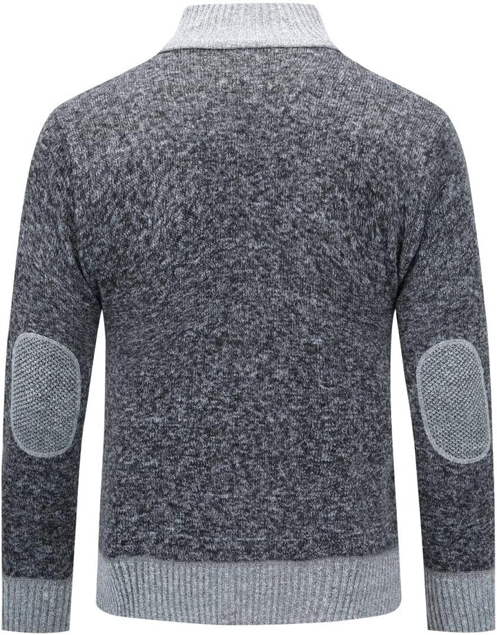 YOUTHUP Herren Strickjacke Frühling Winter Warme Sweatjacke Freizeit Strick Fleecejacke Outdoor Über