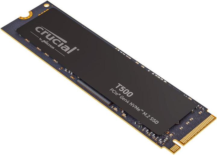 Crucial T500 1TB PCIe Gen4 NVMe M.2 Interne Gaming SSD, bis zu 7300MB/s, Laptop und Desktop kompatib