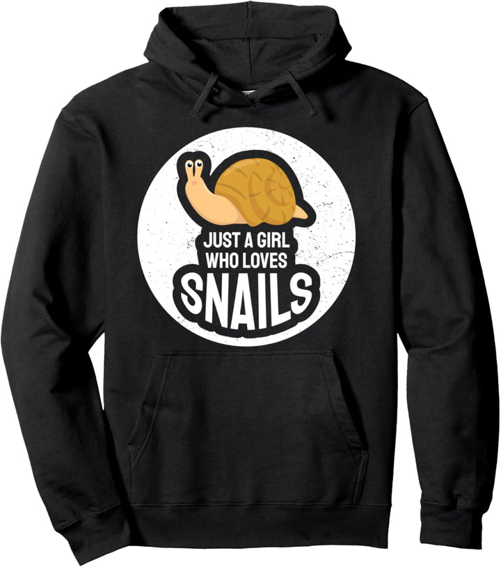 Damen Just A Girl Who Loves Snails Kleidung Schnecken Pullover Hoodie