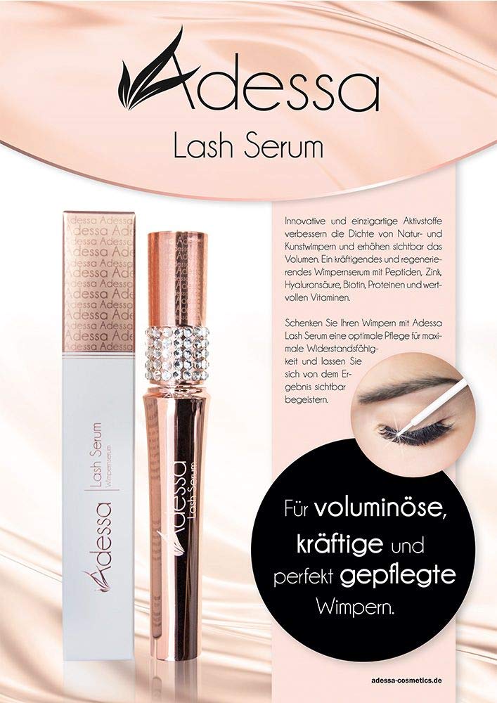 Adessa Lash Serum 3 ml - Wimpernbooster - Serum für Wimpern und Augenbrauen - Wimpernverlängerung