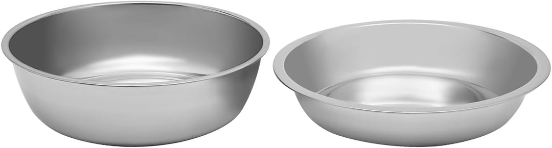 Chafing Dish Buffet Set, 5L Rund Warmhaltebehälter, Edelstahl Speisewärmer mit Lagerung der Deckel,