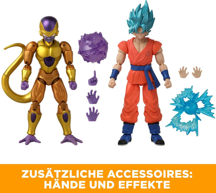 BANDAI - Dragon Stars Figuren - Dragonball Super - 17cm - Battle Pack - Golden Freezer vs Super Saiy