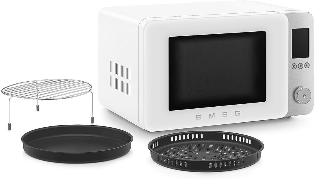 Smeg, Kombi-Mikrowelle, MOC02WHMEU, 9 Funktionen und 3 Kombinationen, 25 automatische Programme, Inv