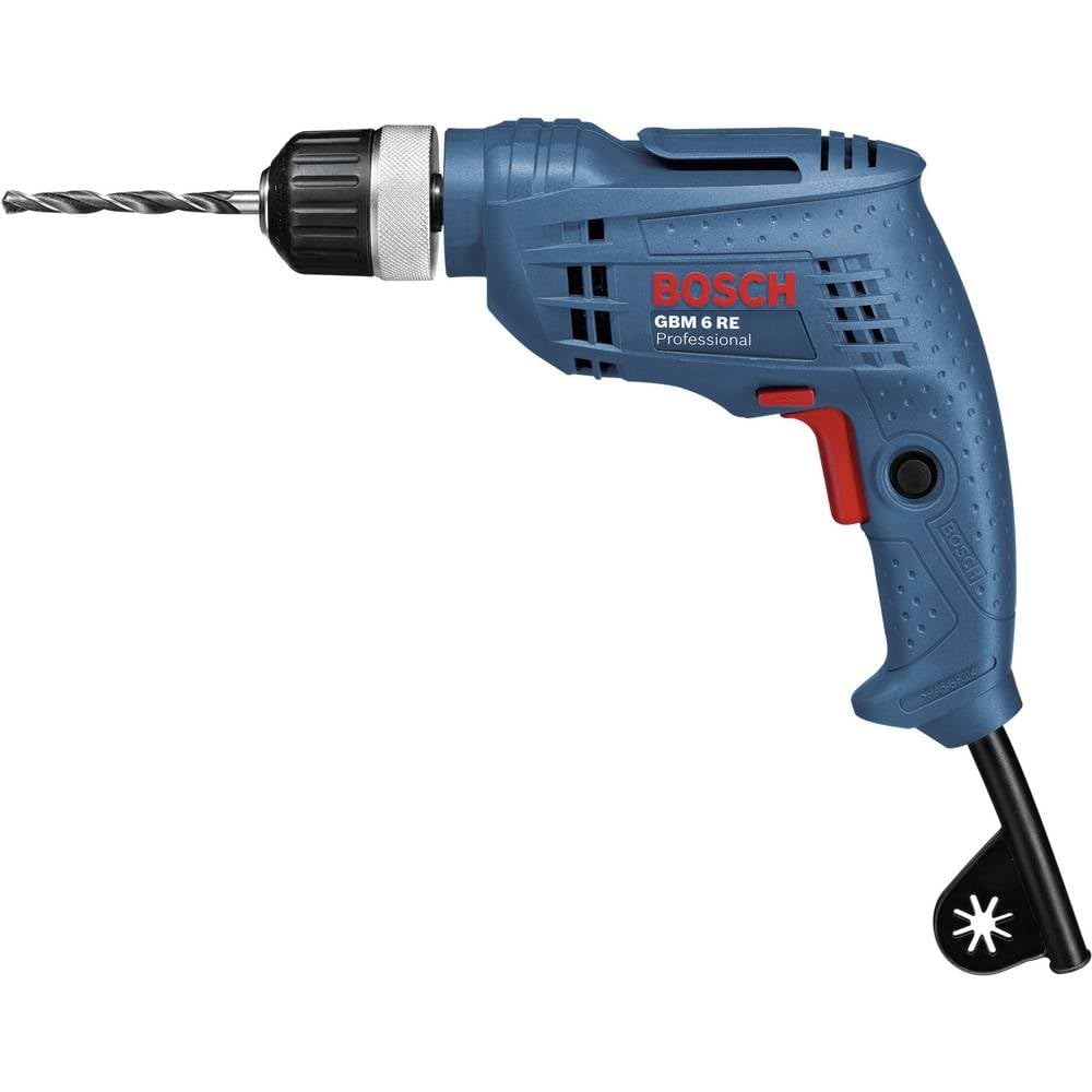 Bosch Professional Bohrmaschine GBM 6 RE (350 W Nennaufnahmeleistung, 15 mm Bohr-Ø Holz, 6,5 mm Bohr