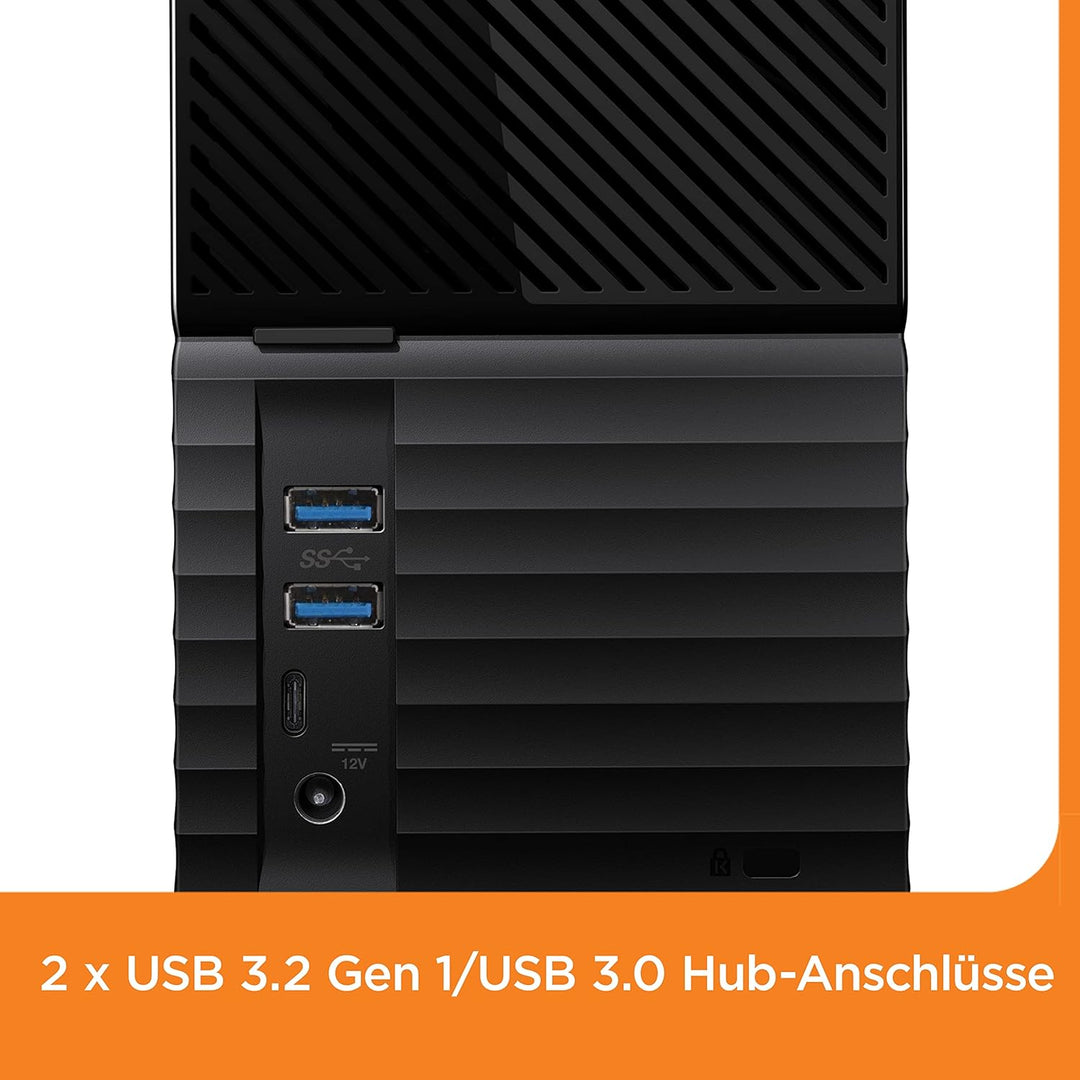 WD My Book Duo 28 TB RAID Desktop-Speicher (Passwortschutz, Sicherungssoftware, Hardwareverschlüssel