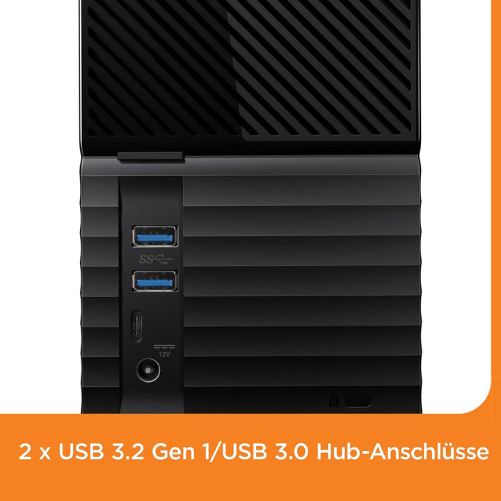WD My Book Duo 28 TB RAID Desktop-Speicher (Passwortschutz, Sicherungssoftware, Hardwareverschlüssel