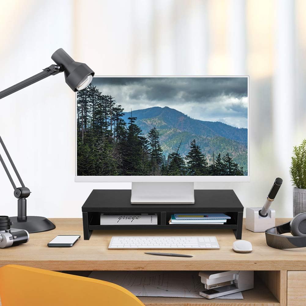Monitor-Ständer mit Schublade, Bildschirmerhöhung für Computer PC, Laptop-Halterung mit Aufbewahrung