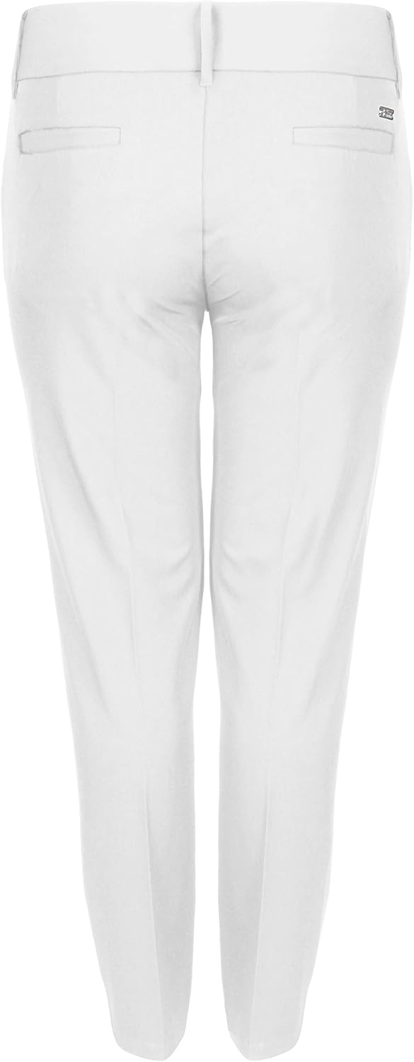 Island Green IGLPNT1998 Damen-Stretch-Golfhose, schnell trocknend S (30" normales Bein) Weiss, S (30