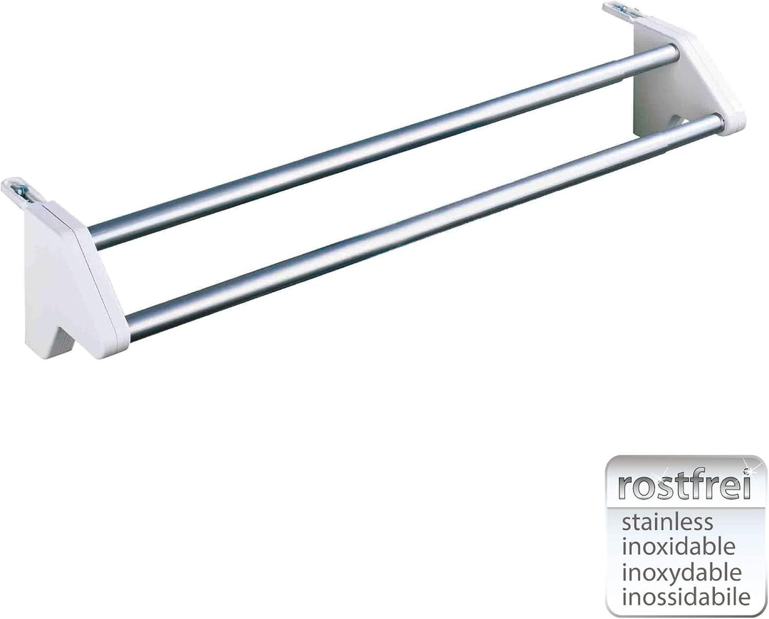 WENKO Heizkörper-Wäschetrockner Twin, stabiler Wäschetrockner zum Einhängen an den Heizkörper, Länge