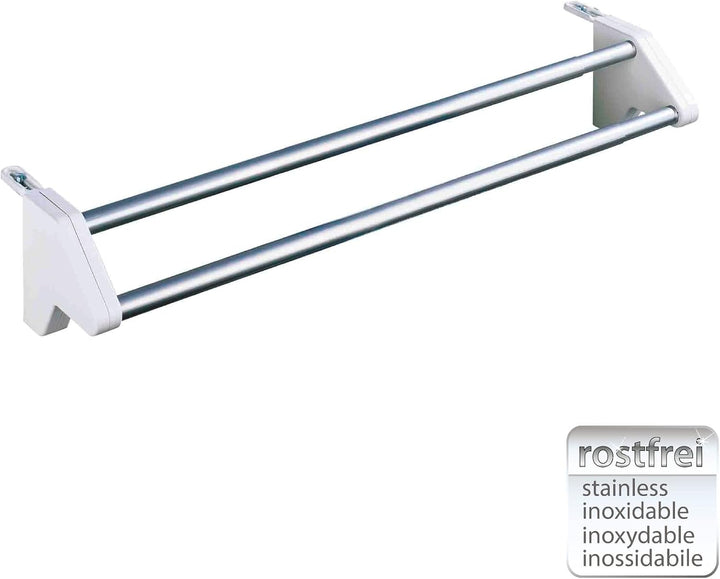 WENKO Heizkörper-Wäschetrockner Twin, stabiler Wäschetrockner zum Einhängen an den Heizkörper, Länge