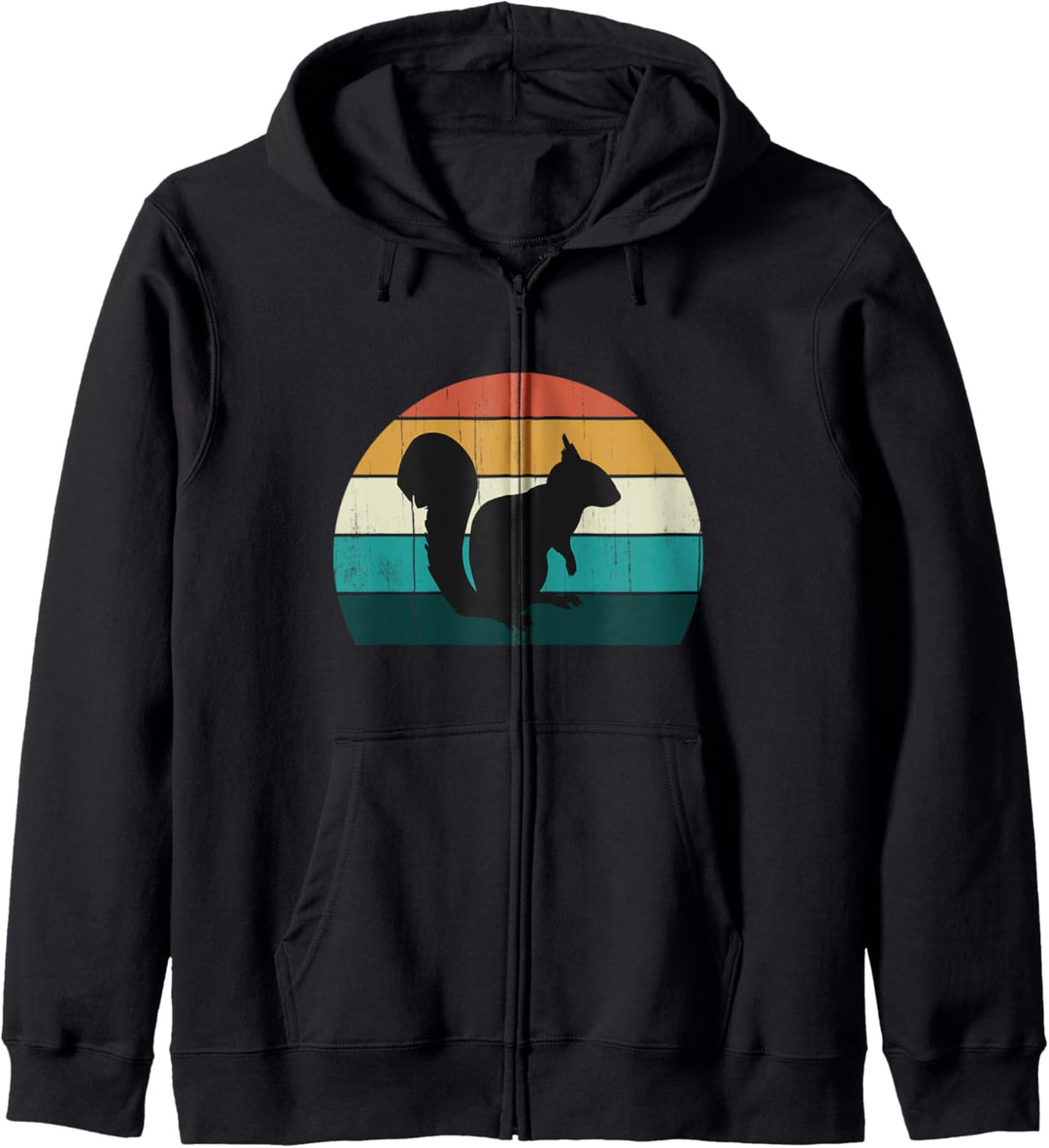 Retro Eichhörnchen - Cooles Vintage niedliches kleines Kapuzenjacke