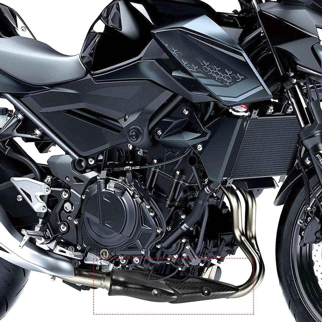 Iegefirm für Z900 2017-2019 Motorrad Auspuff Anlage Mitte Link Rohr Kohle Faser Hitze Schild Abdecku