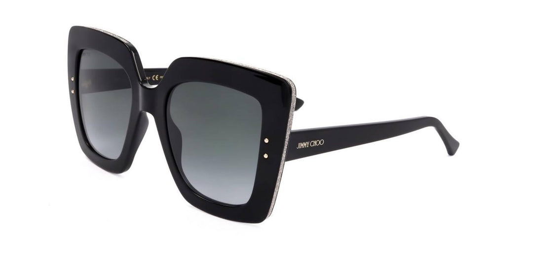 Jimmy Choo AURI/G/S Black/Grey Shaded 53/22/145 Damen Sonnenbrillen