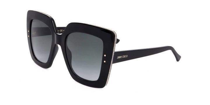 Jimmy Choo AURI/G/S Black/Grey Shaded 53/22/145 Damen Sonnenbrillen