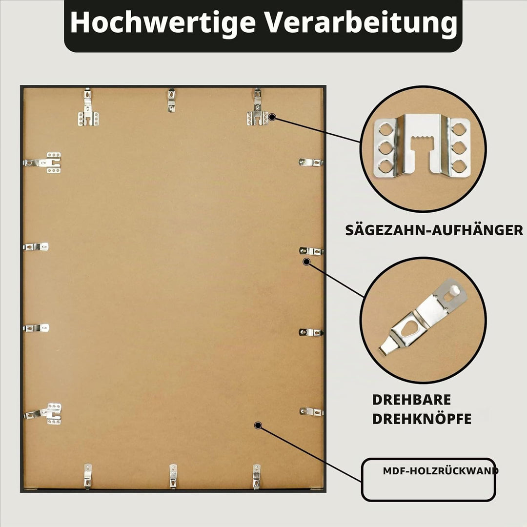 Fussballtrikot-Rahmen 60 x 80 cm – Aluminium-Legierung, Sport-Trikot-Display-Rahmen, DIY-Trikot-Rahm