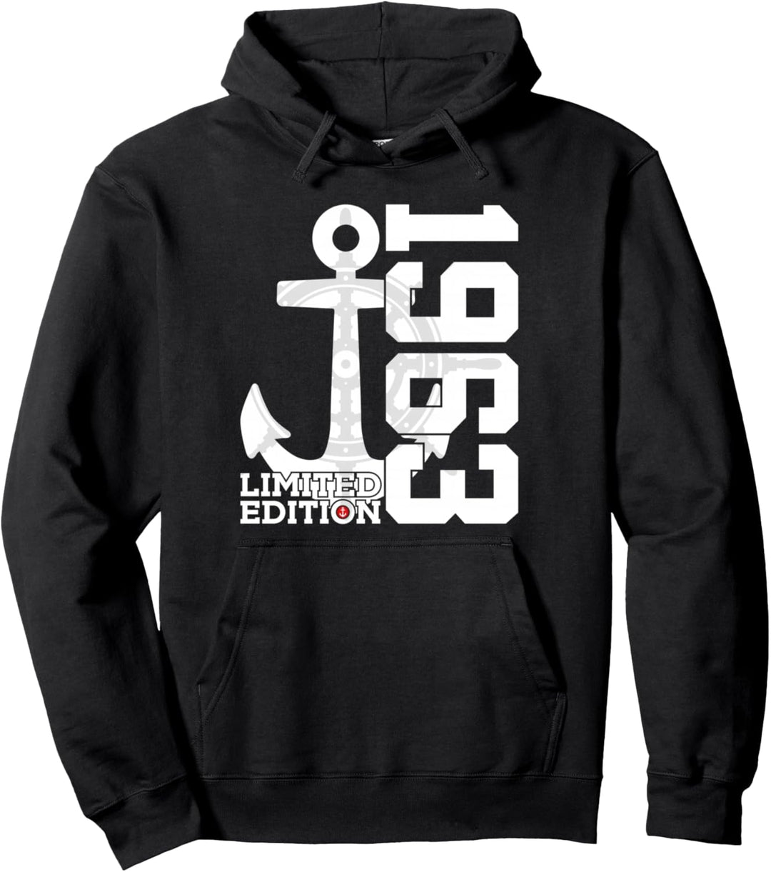 61 JAHRE KAPITÄN 1963 LIMITED EDITION SEGLER 61. GEBURTSTAG Pullover Hoodie