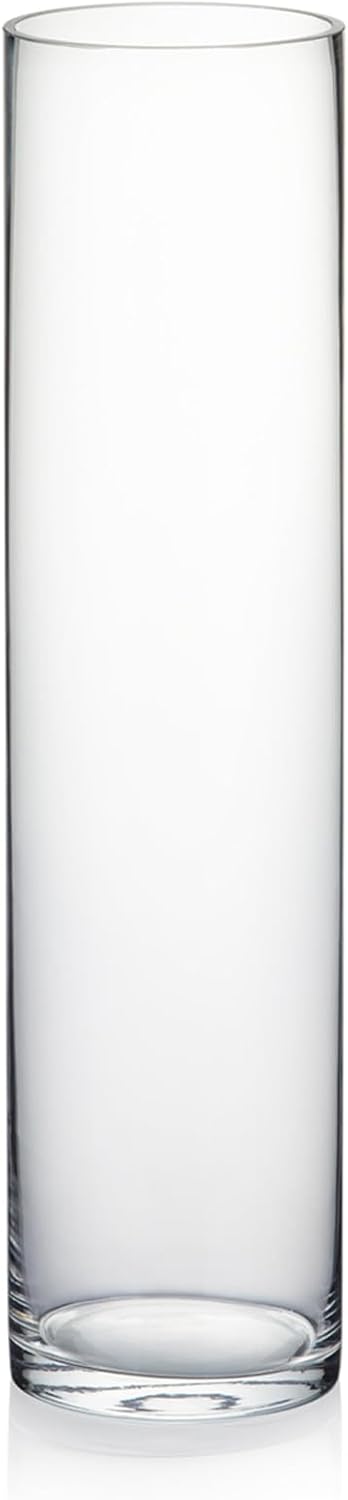 WGV Glasvase, Zylinderform, transparent, 10,2 x 40,6 cm