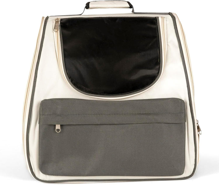 Haustier Rucksäcke Tragetasche Katzenrucksack Hunderucksack Leicht Handlich, Grau 37 × 34 × 25 cm Gr