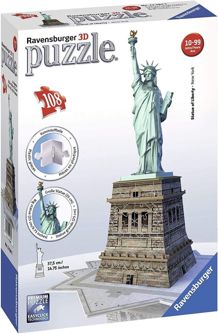 Ravensburger 12584 3D-Puzzle Bauwerke Freiheitsstatue
