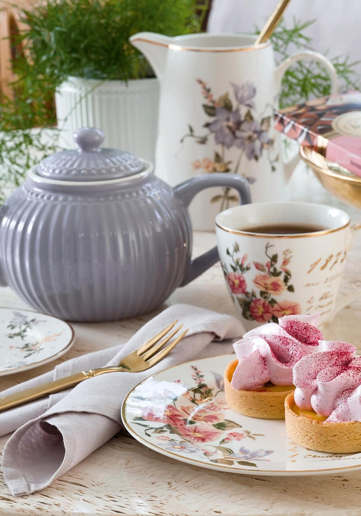 GreenGate - Teller, Frühstücksteller, Kuchenteller - Alice - Lavender - 23 cm