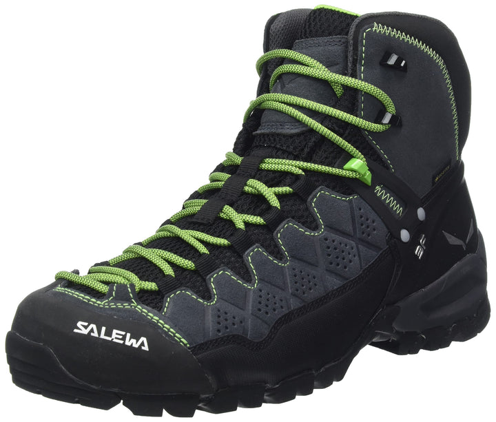 Salewa Herren Ms Alp Trainer Mid GTX Trekking-& Wanderstiefel 40 EU Onyx Pale Frog, 40 EU Onyx Pale